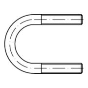 DIN 3570 Rohrschelle mit Rundstahlbügel Form A, Edelstahl A4, blank-3