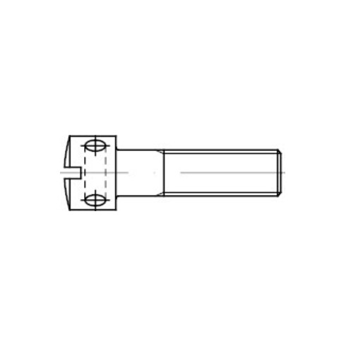 DIN 404 Kreuzlochschraube mit Schlitz, 5.8 galZn M3x6 HP