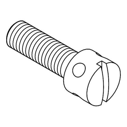 DIN 404 Kreuzlochschraube mit Schlitz, 5.8 galZn M3x6 HP