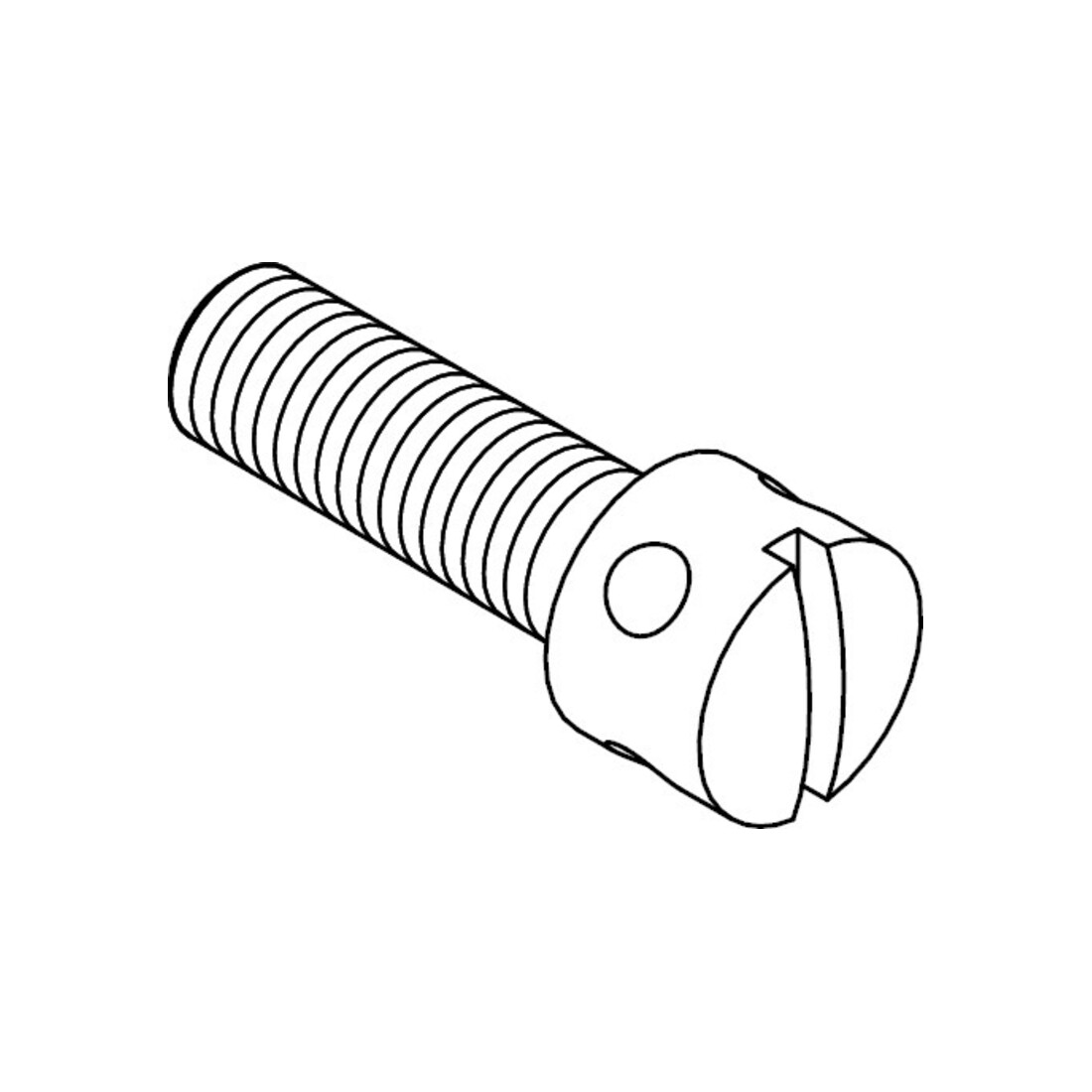 DIN 404 Vis à trou cruciforme avec fente, acier inoxydable A1 M5x12 HP