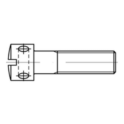 DIN 404 Zylinderkopf-Kreuzlochschraube M4x8 Stahl 5.8 blank Schlitz