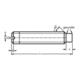 DIN 417/ISO 7435 Gewindestift mit Zapfen und Schlitz, Stahl 14 H, blank-1