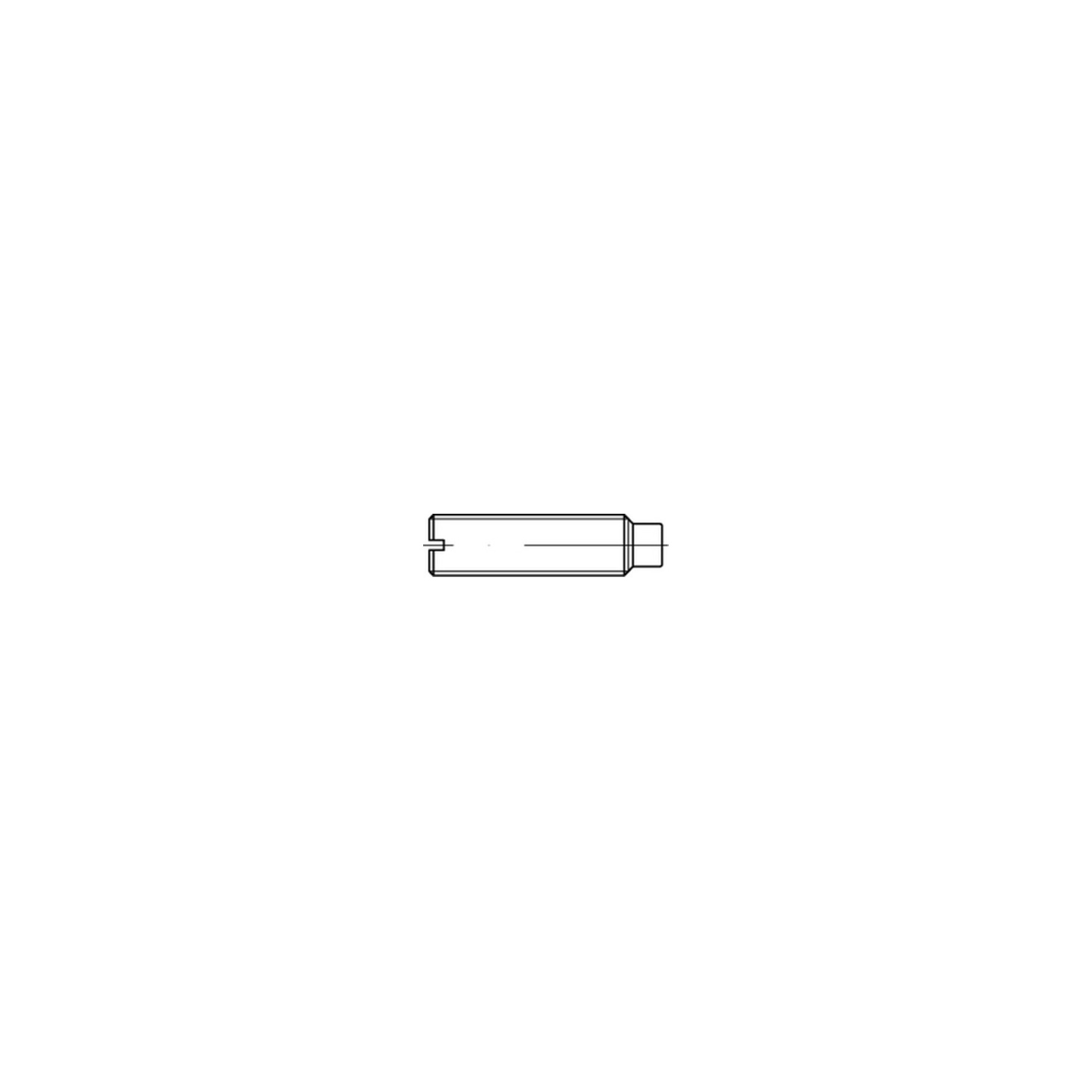 DIN 417/ISO 7435 Gewindestift VG M8x35 Stahl 14H blank Schlitz m. Zapfen ; Industrial Quality Supplies
