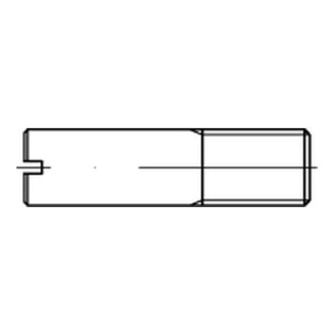 DIN 427/ISO 2342 Schaftschraube M10x25 Stahl 14H blank Schlitz m. Kegelkuppe