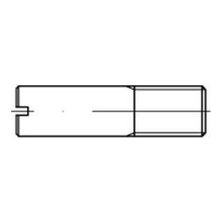 DIN 427/ISO 2342 Schaftschraube mit Kegelkuppe und Schlitz, Stahl 14 H
