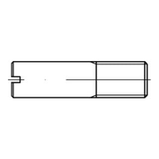 DIN 427/ISO 2342 Schaftschraube mit Kegelkuppe und Schlitz, Stahl 14 H