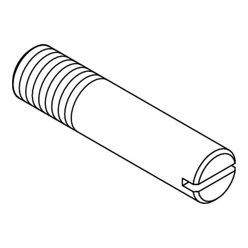 DIN 427 Schaftschraube mit Kegelkuppe, mit Schlitz, 14H galZn M4x8 HP