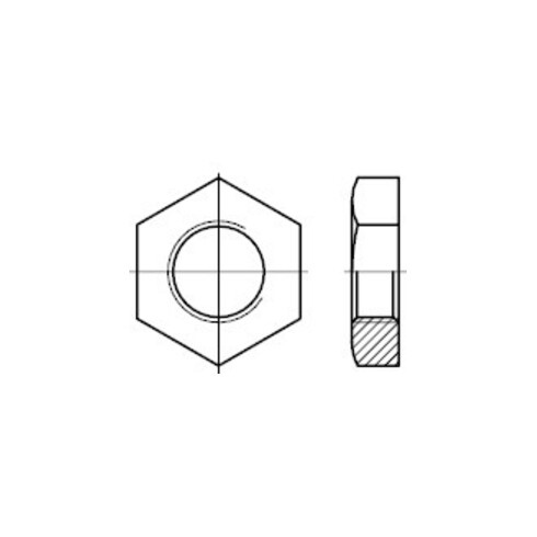 DIN 431 Écrou de tube, MS BG 1/4 P