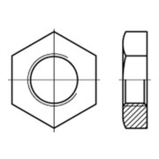 DIN 431 Rohrmutter Rohrgewinde, Stahl 14 H, blank