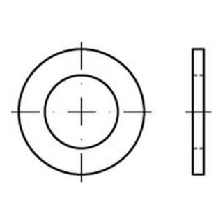 DIN 433-1/ISO 7092 Scheibe für Zylinderschraube, Messing, blank