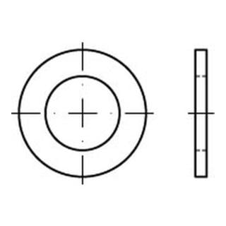 DIN 433-1/ISO 7092 Scheibe für Zylinderschraube, Messing, blank