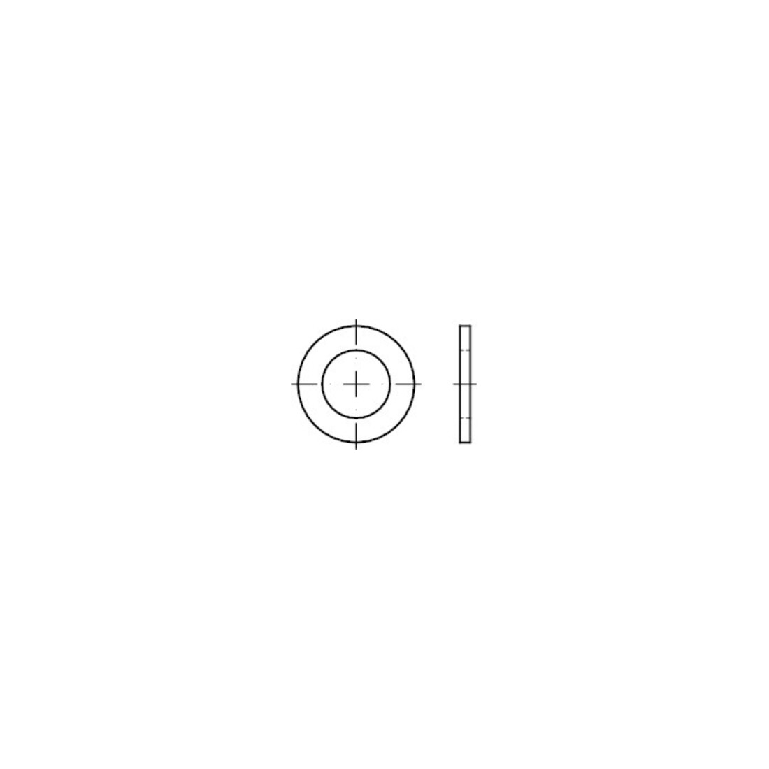 DIN 433 Rondelle pour vis cylindriques, MS 10,5 H