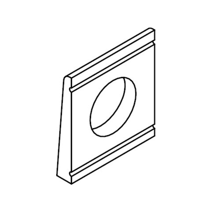 DIN 434 Rondelle pour U-profil, carré, biseautée 8 %, acier inox A4 18 HPInclinaison 0,08