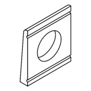DIN 434 Rondelle pour U-profil, carré, cunéiforme 8 %, acier inox A2 26 HPInclinaison 0,08-3