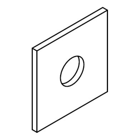 DIN 436 Rondelle carrée pour constructions en bois, acier inox A2 26 HP