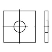 DIN 436 Rondelle carrée pour constructions en bois, ST galZn 11 HP