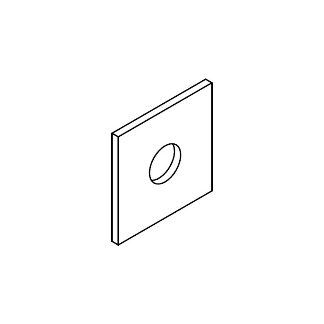 DIN 436 Rondelle carrée pour constructions en bois, ST tZn 33 HP