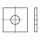 DIN 436 Vierkantscheibe für Holzkonstruktionen, Edelstahl-1
