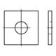 DIN 436 Vierkantscheibe für Holzkonstruktionen, Stahl-1