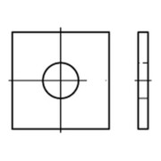 DIN 436 Vierkantscheibe für Holzkonstruktionen, Stahl