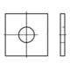 DIN 436 Scheibe Standard/für Holzkonstruktionen Stahl 26mm feuerverzinkt
