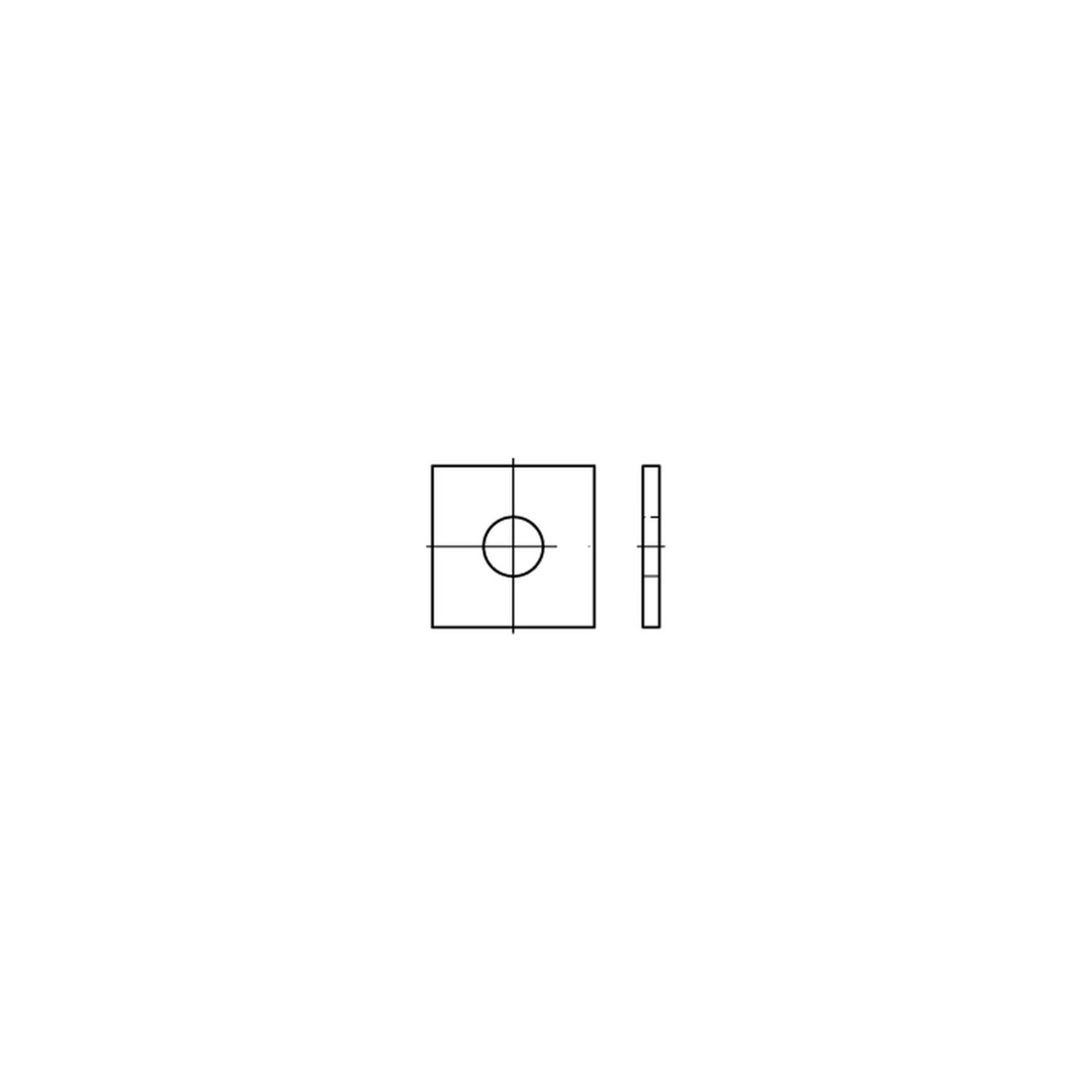 DIN 436 Scheibe Standard/für Holzkonstruktionen Stahl 33mm ; Industrial Quality Supplies