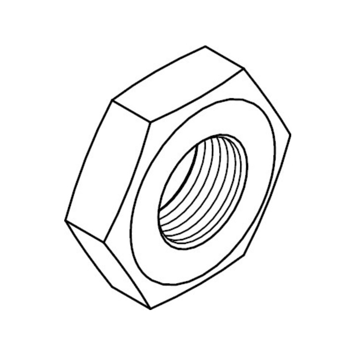 DIN 439 Écrou hexagonal, acier inoxydable A2 B M6 HP