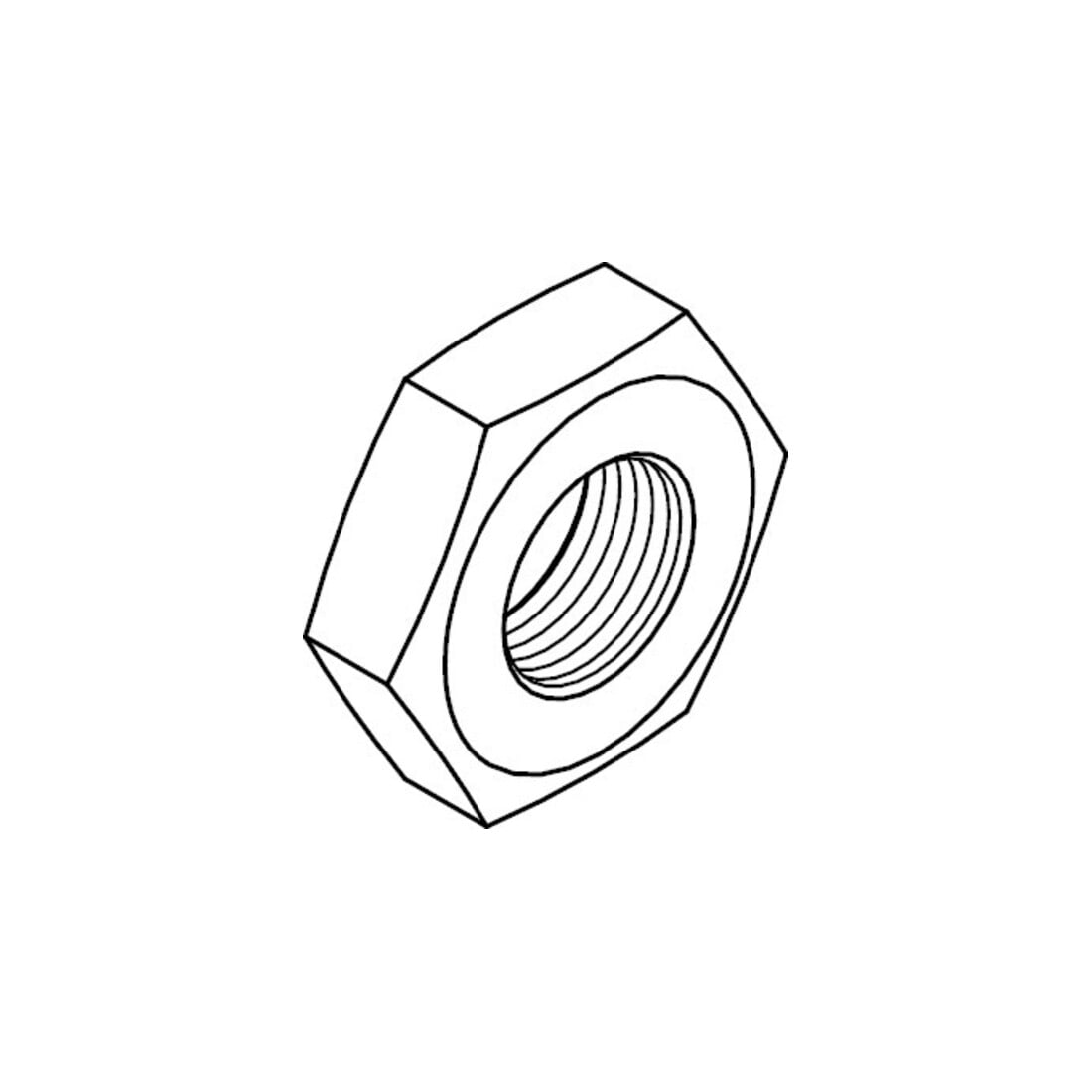 DIN 439 Écrou hexagonal, MS B M3 HP