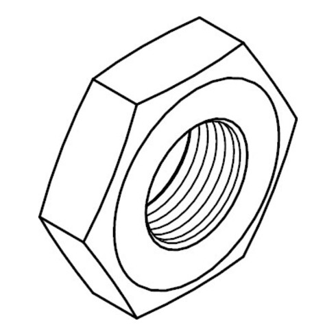 DIN 439 Sechskantmutter, 04 B M16 HP