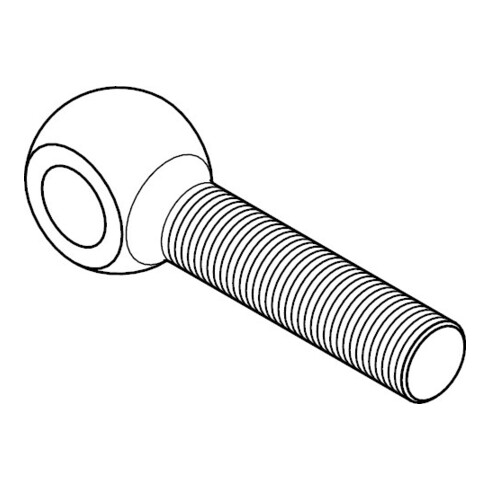 DIN 444 Vis à œil, 4.6 galZn filetage complet LB M16x120 HP