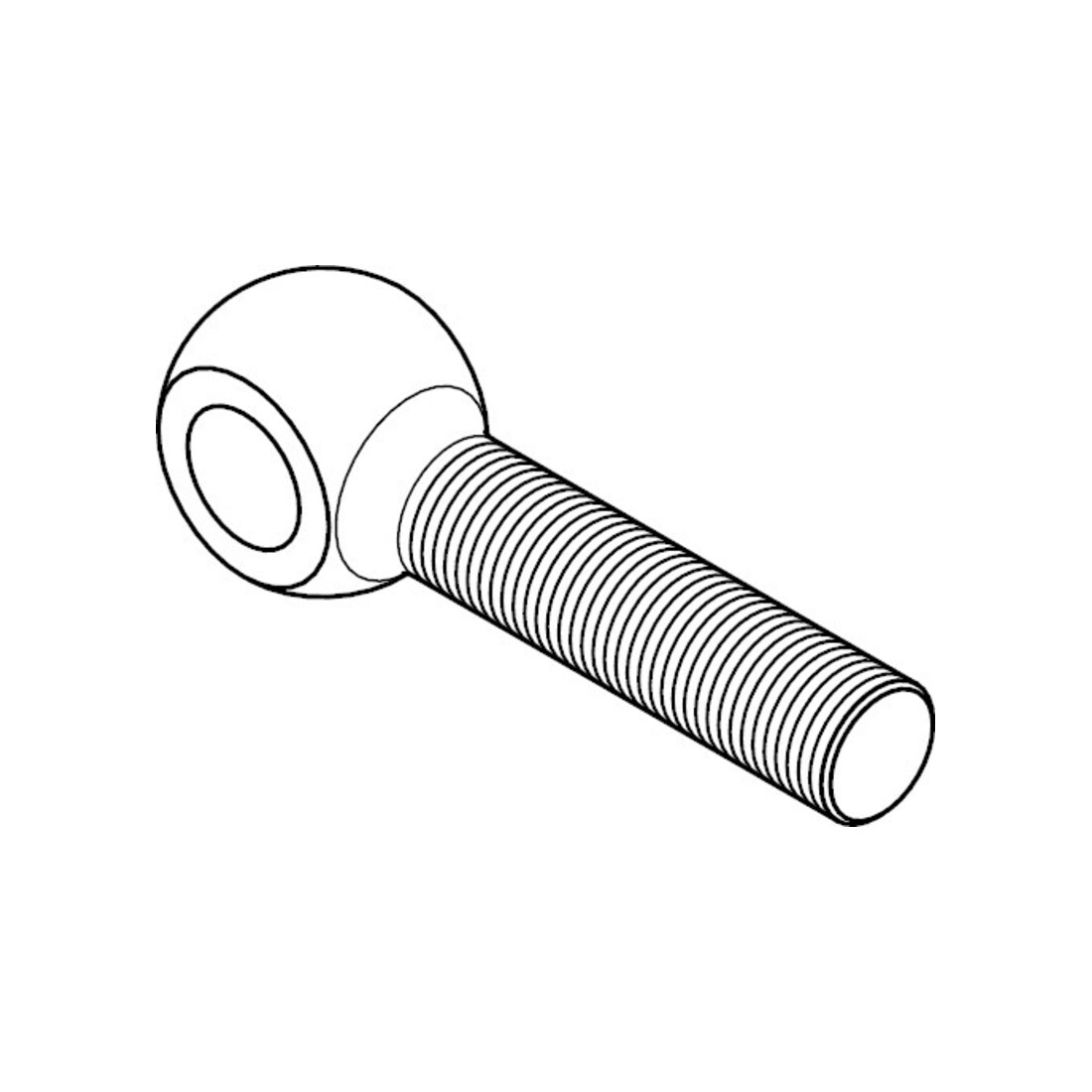 DIN 444 Vis à œil, 4.6 galZn filetage complet LB M16x200 P