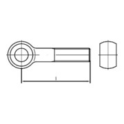 DIN 444 Vis à œil, acier inoxydable A2 B M12x130 HP-1