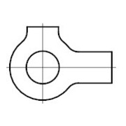 DIN 463 Scheibe mit 2 Lappen, ST 3,2 KP