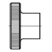 DIN 466 Rändelmutter, hohe Form, 5 galZn M4 HP