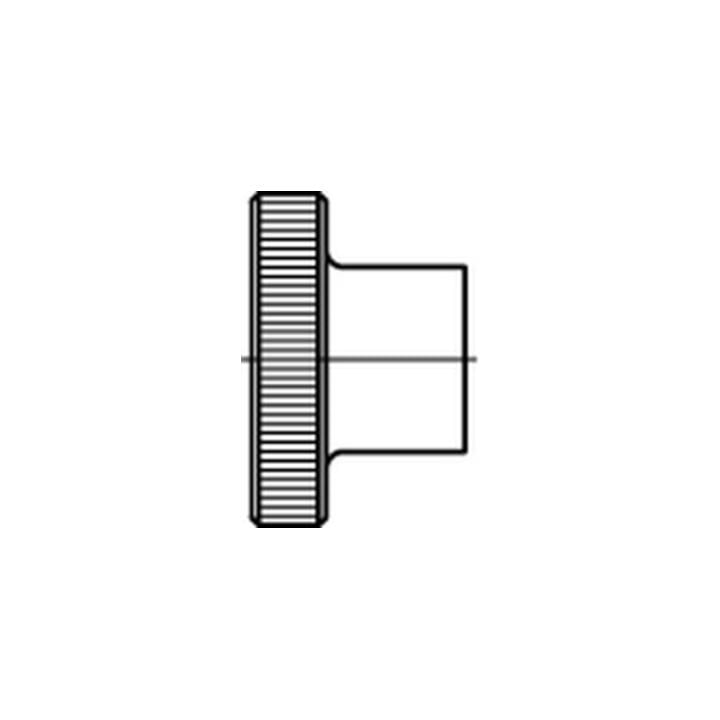 DIN 466 Rändelmuttern Messing M 3 Ms S
