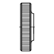DIN 467 Rändelmutter, niedrige Form, 5 galZn M6 HP