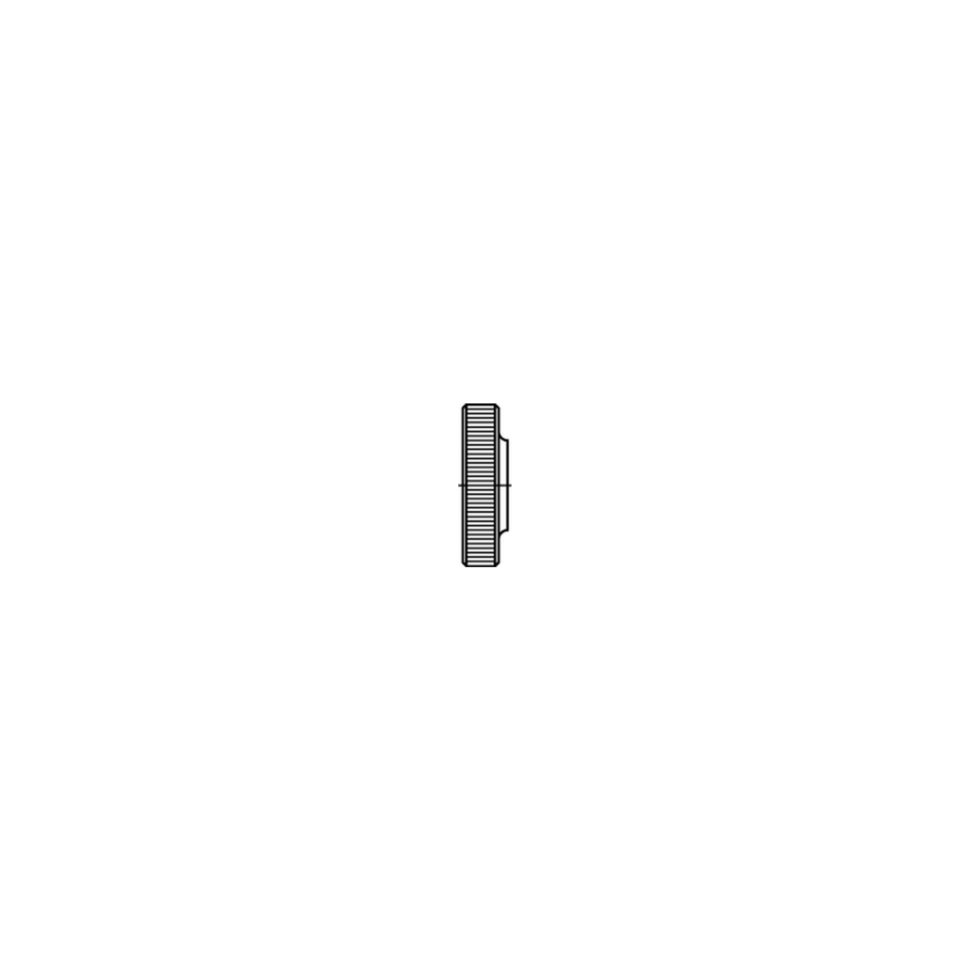 DIN 467 Rändelmuttern Messing M 4 Ms S ; Industrial Quality Supplies