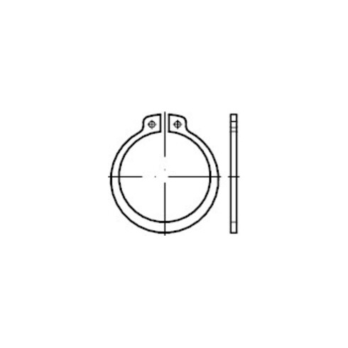 DIN 471 Circlip pour arbres, exécution standard, FST série lourde 20x1,75 HI