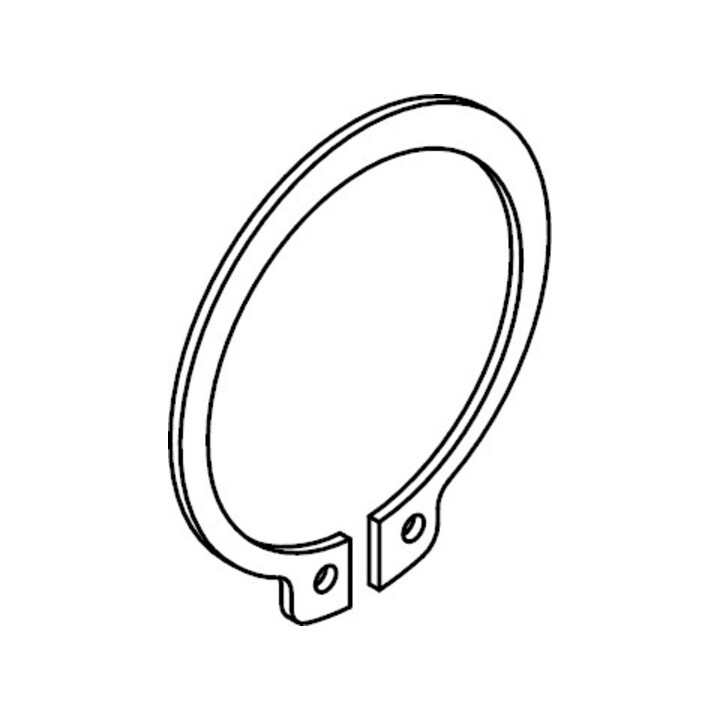 DIN 471 Circlip pour arbres, version standard, 1.4122 8x0,8 HP