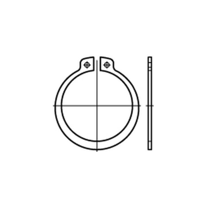 DIN 471 Sicherungsringe 1.4122 24 x 1,2 rostfreiei S