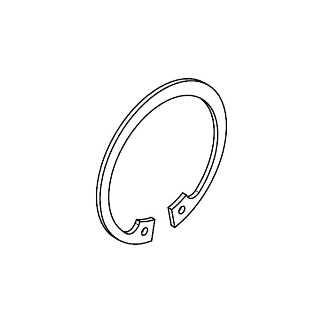DIN 472 Circlip pour perçages, version standard, ST flZnnc 25x1,2 HP