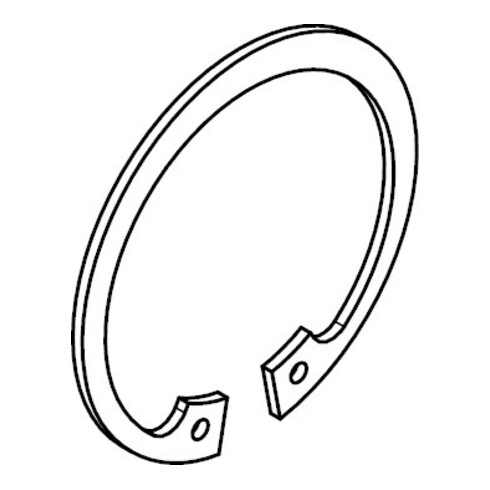 DIN 472 Sicherungsring für Bohrungen, Regelausführung, 1.4122 55x2 HP