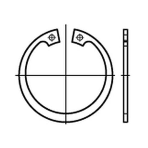 DIN 472 Sicherungsringe Federstahl 55 x 2 S