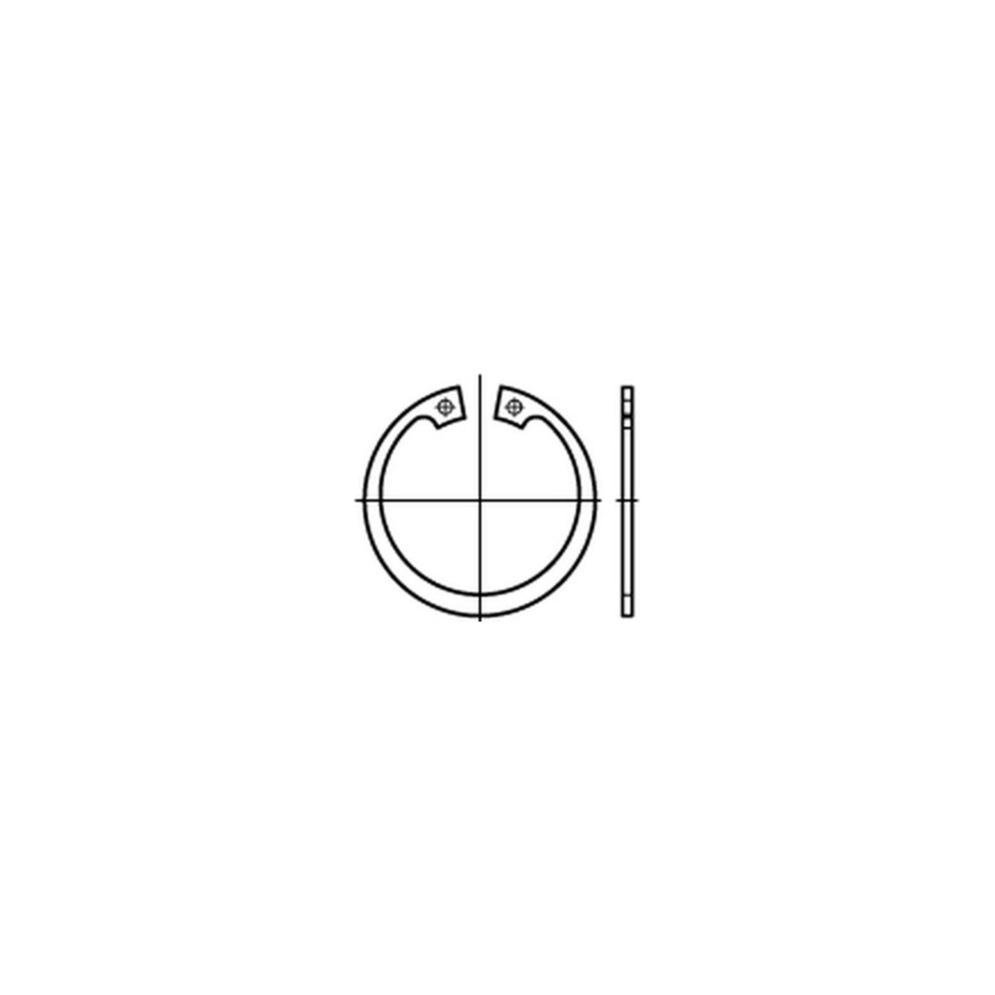 DIN 472 Sicherungsringe Federstahl 72 x 2,5 S ; Industrial Quality Supplies