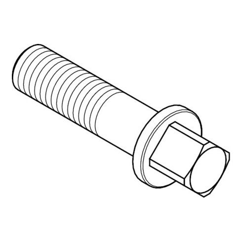DIN 478 Vis à tête carrée avec collerette, 10.9 M16x60 SW17 HP