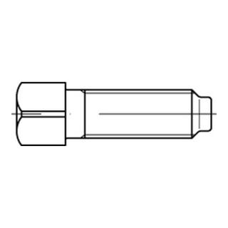 DIN 479 Vierkantschraube Vollgewinde, Außenvierkant m. Kernansatz, Stahl 8.8, blank