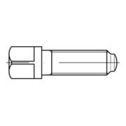 DIN 480 Vierkantschraube Vollgewinde, Außenvierkant m. Bund u. Ansatzkuppe, Stahl 10.9, blank