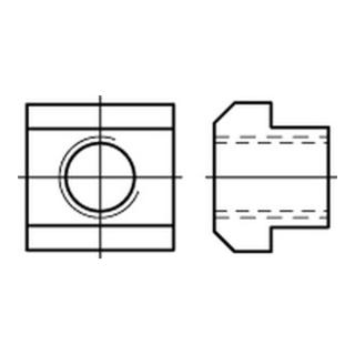 DIN 508 T-Nutensteine 10 16 M 14 S