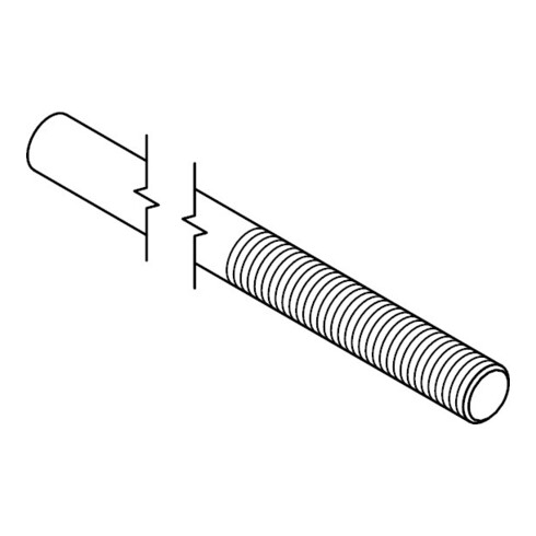 DIN 525 Embout à souder avec écrou hexagonal, 3.6 M12x170/55 HP