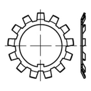 DIN 5406 Sicherungsbleche für Nutmuttern Stahl